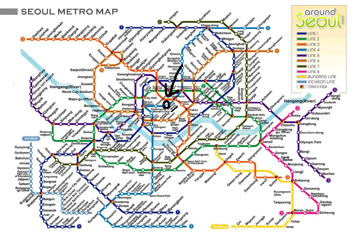 Seul Metro Haritası