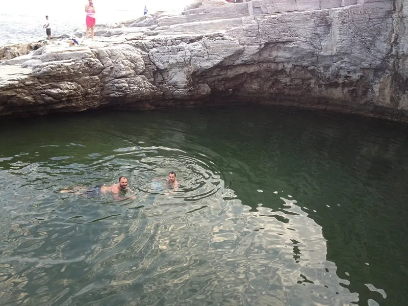 Yunanistan Thasos adası plajları Giola