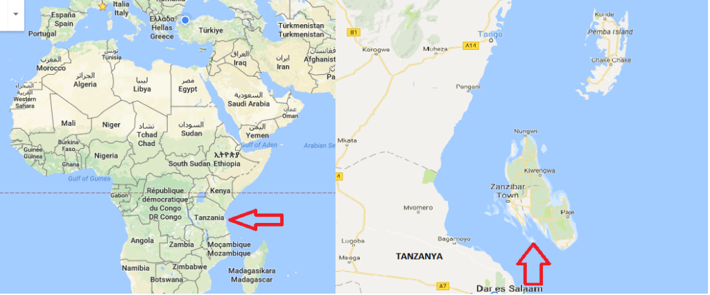 zanzibar hakkında Zanzibar haritası tanzanya hakkında