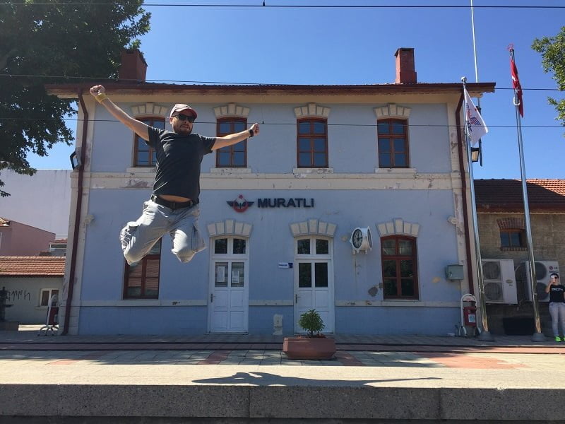 Tekirdağ Muratlı ilçesi tren istasyonu