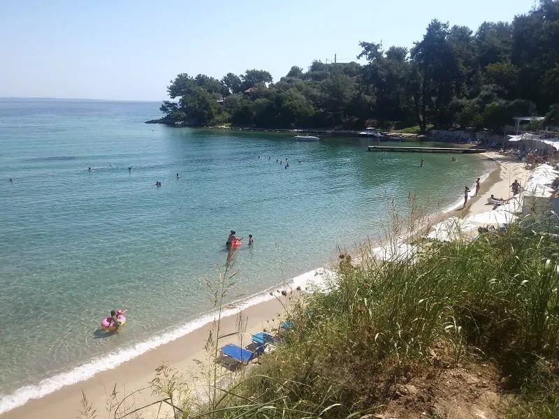 Papalimani Beach Thassos Adası Yunanistan