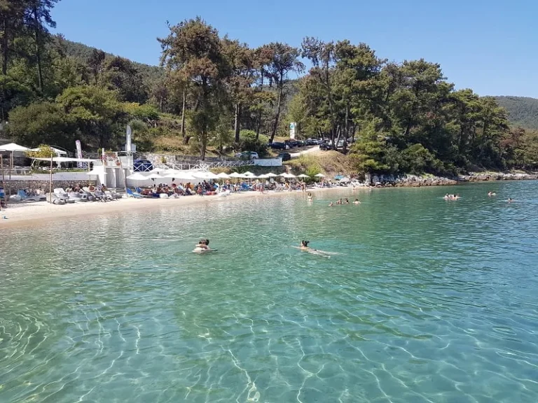 Papalimani Beach Thassos Adasi Yunanistan