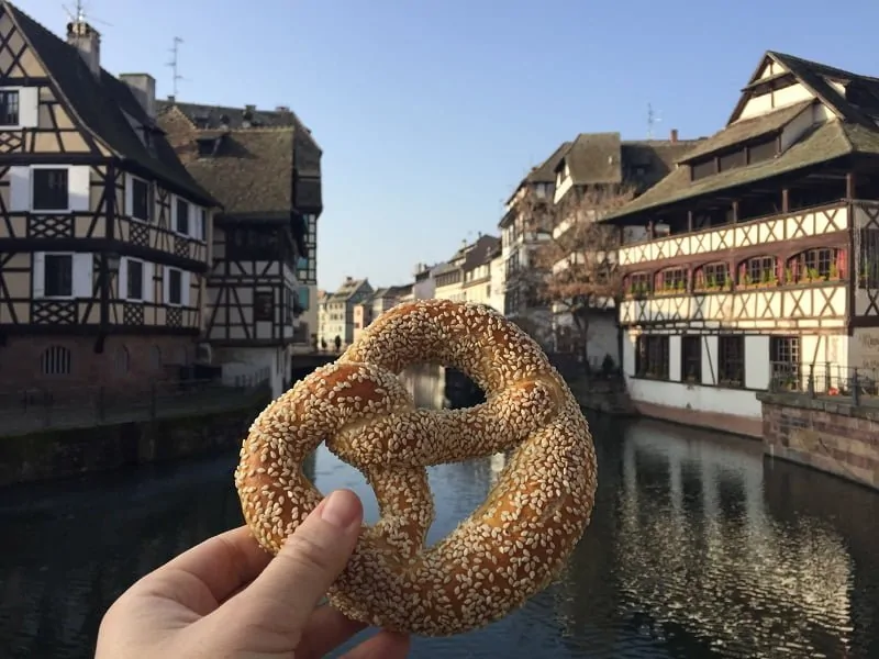Strasbourg La Petite France pretzel