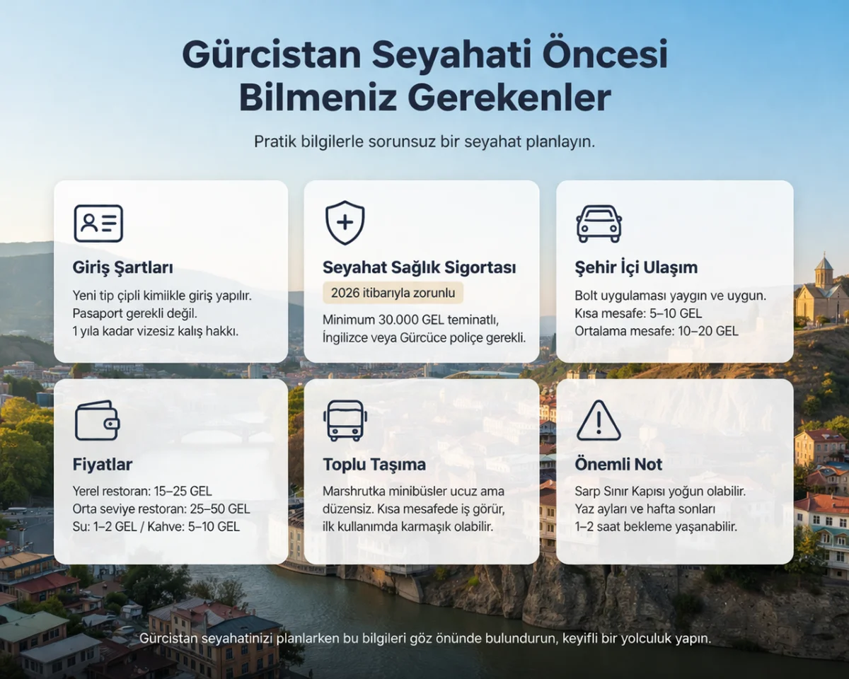 Gürcistan seyahati öncesi bilgiler, Batum sahil manzarası ve seyahat detayları
